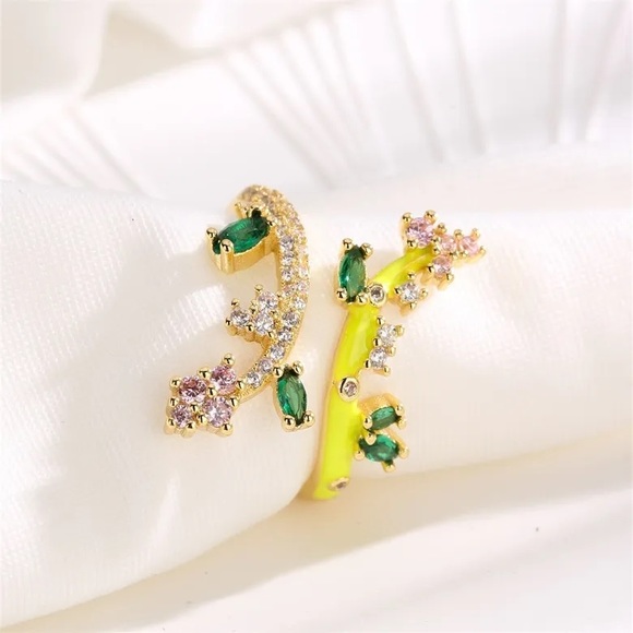 18K Gold Plated Open Ring - Picture 1 of 2